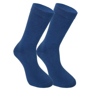 Bequeme Socken jeansblau extra breit ohne Gummidruck