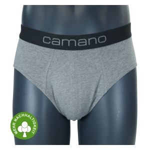 camano Herrenslips mit nachhaltiger Baumwolle hell-grau-melange