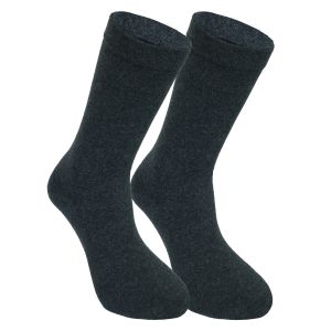 Extra breite Wellness Socken anthrazit ohne Gummidruck
