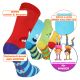 Warme ABS Kinder THERMO Socken mit crazy Monster-Gesichtern und Vollfrottee Polsterung Thumbnail