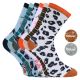 Casual Damen Muster-Socken Baumwolle CRAZY COLORS bunter mix Thumbnail