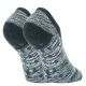 Dicke mollig warme Damen Warm Up ABS-Sneaker-Kuschel-Socken anthrazit melange Thumbnail