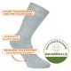 Bequeme Herren Wellness WALK Socken mit stoßdämpfender Fußbett-Frottee-Polsterung hellgrau Thumbnail