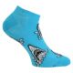Blaue CRAZY HAI Motiv Sneaker Socken mit viel Baumwolle und Komfortbund Thumbnail