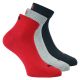 PUMA Kurzsocken Quarter-Socks schwarz-rot-grau-mix Thumbnail