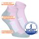 Puma Quarter Sport-Kurzsocken rosa-grau mit Frotteesohle Thumbnail