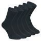 Schwarze Comfort-Damensocken ohne Gummibund aus Baumwolle Thumbnail