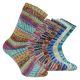 Sehr warme Damen-Wollsocken WIE VON OMA gestrickt mit traditionellem Farbwechselgarn Thumbnail