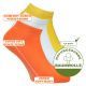 Bequeme Sneakersocken Camano ohne Gummidruck orange-weiß-gelb Thumbnail