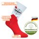 Tatort Socken rot mit Blutfleck und Zielscheibe Thumbnail