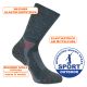 Warme weiche atmungsaktive Outdoor Trekking Socken anthrazit mit Merinowolle Thumbnail