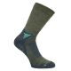 Atmungsaktive Outdoor Trekking Socken mit Merinowolle - warm und weich - oliv