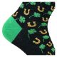 Witzige Baumwoll Gute-Laune-Socken mit Glücksklee- und Hufeisen-Motiven Thumbnail