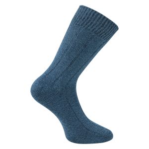 Dicke Bambus Viskose Socken supersoft und warm blau - 3 Paar
