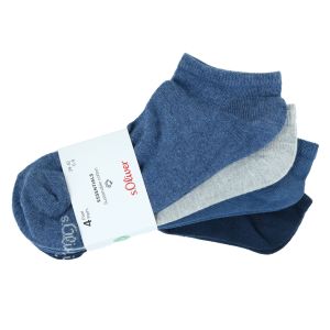 Bequeme s.Oliver classic Casual Sneakersocken Baumwolle jeans-mix