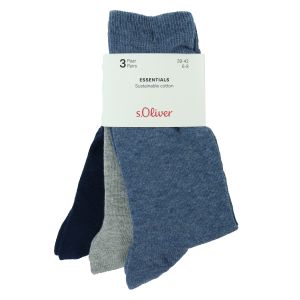 Bequeme s.Oliver classic Casual Socken Baumwolle denim-mix