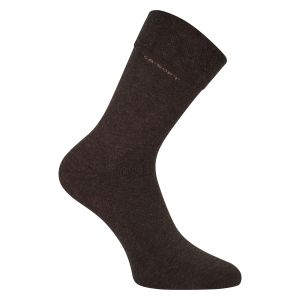 CA-SOFT Socken ohne Gummi-Druck dunkel braun melange camano
