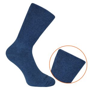 Diabetiker Socken mit Soft-Bund denim-blau-melange - camano