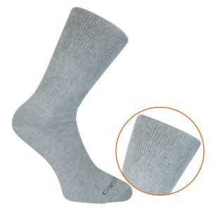 Diabetiker Socken mit Soft-Bund hellgrau-melange - camano