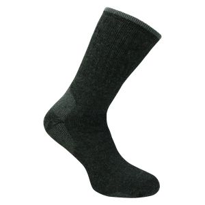Dicke CorDura Alpaka Wolle Vollplüsch Socken anthrazit - 1 Paar