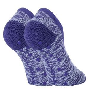 Dicke mollig warme Damen Warm Up ABS-Sneaker-Kuschel-Socken mulberry purple lila