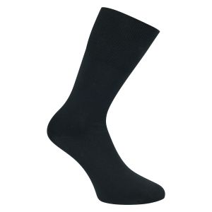 Elegante schwarze Herren Business-Socken mit viel Baumwolle - 1 Paar