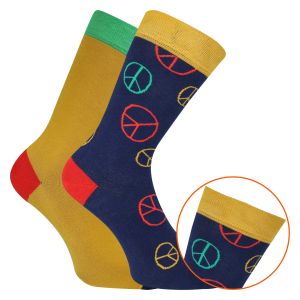 FUN SOCKS Socken mit Motiv Peace-Frieden-Symbol