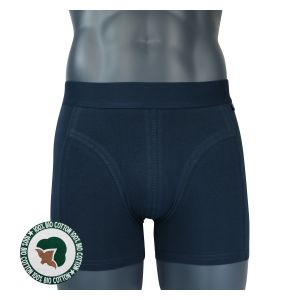 Bequeme Herren BIO Baumwolle Boxer Shorts marine-blau APOLLO