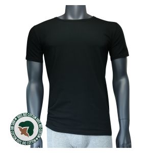 Bequeme Herren BIO Baumwolle T-Shirts rundhals schwarz APOLLO