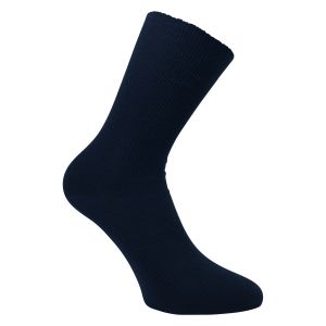 Herren Wellness Socken 100% Baumwolle ohne Gummi in marine - 3 Paar