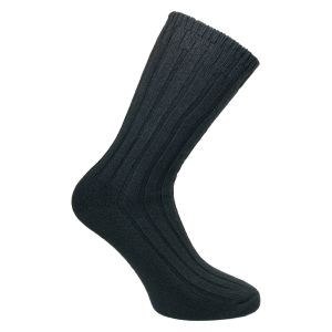 Warme kuschelige schwarze Merino- und Kaschmir Wolle Luxus Socken