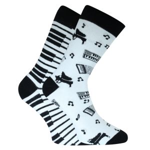 Lustig-fesche Motiv Socken Piano hau in die Tasten vom Klavier