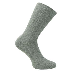Merino Kaschmir Wolle Socken grau - 2 Paar