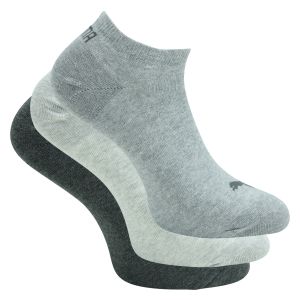 Puma Invisible Sneaker Socken anthrazit grau melange mix - 3 Paar