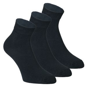 Samtweiche Kurzschaft Bambus Wellness Socken schwarz