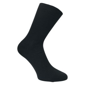 Schwarze Herren Wellness Socken 100% Baumwolle ohne Gummi - 3 Paar