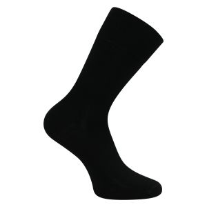 Recycling-Polyester Socken mit GOTS Bio-Baumwolle schwarz