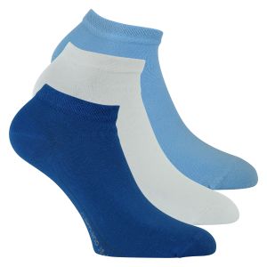 Sneaker Socken ohne Gummidruck von Camano blau-weiß-mix
