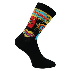 Lustige bunte Socken im Pop Art Comic Style - 2 Paar