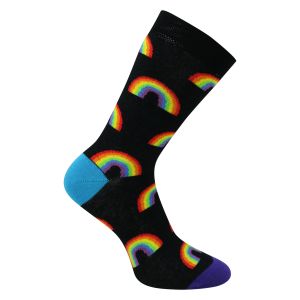 Bunte Socken im Regenbogen Design - 2 Paar