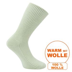 Socken in rohweiß aus 100% Schurwolle vom Schaf von Nordpol - 1 Paar