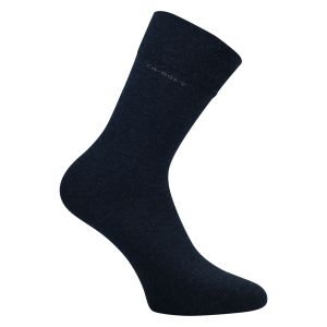 Socken ohne Gummi-Druck marine-blau-melange CA-SOFT camano