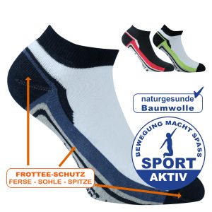 Sport Sneakersocken ACTIVE mit Soft-Frottee-Sohle