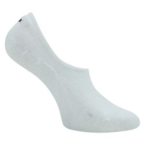 Weiße Footies Füßlinge - Baumwolle + Silikon-Pad im Fersenbereich - 3 Paar