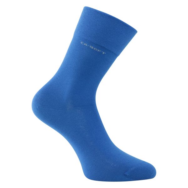 CA-SOFT Socken ohne Gummi-Druck blau camano - 2 Paar