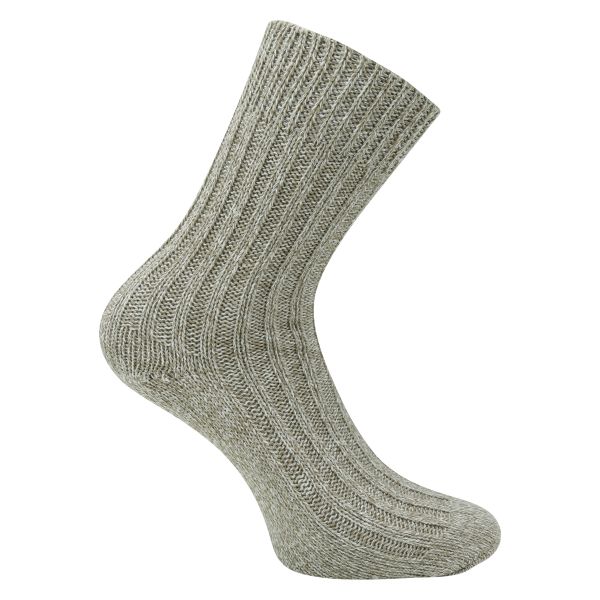 Dicke 100% Baumwolle Socken in naturbeige - 3 Paar