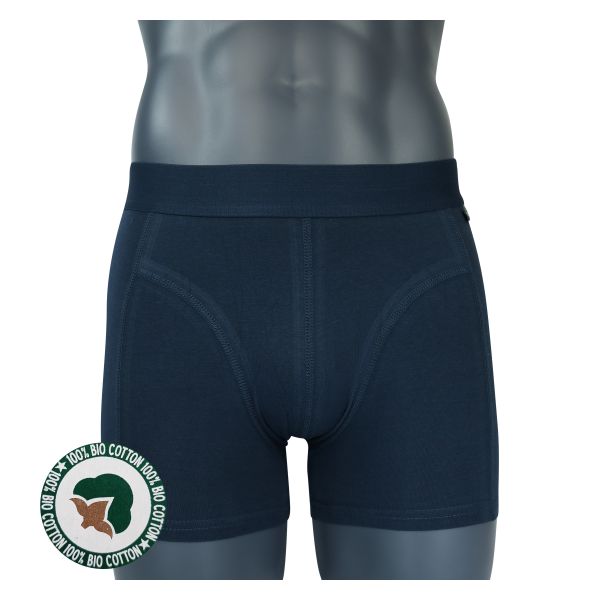 Herren BIO Baumwolle Boxer Shorts marine-blau APOLLO - 2 Stück