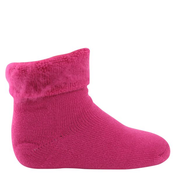 MEGA DICKE uni pink Kinder Thermo Socken mit Tog Rating 2.3 - 1 Paar