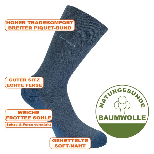 Gemütliche CA-Soft kaufen Socken Rechnung jeans-melange bei auf komfortable Walk camano