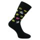 Crazy Smile Emoji Motiv Socken mit viel Baumwolle